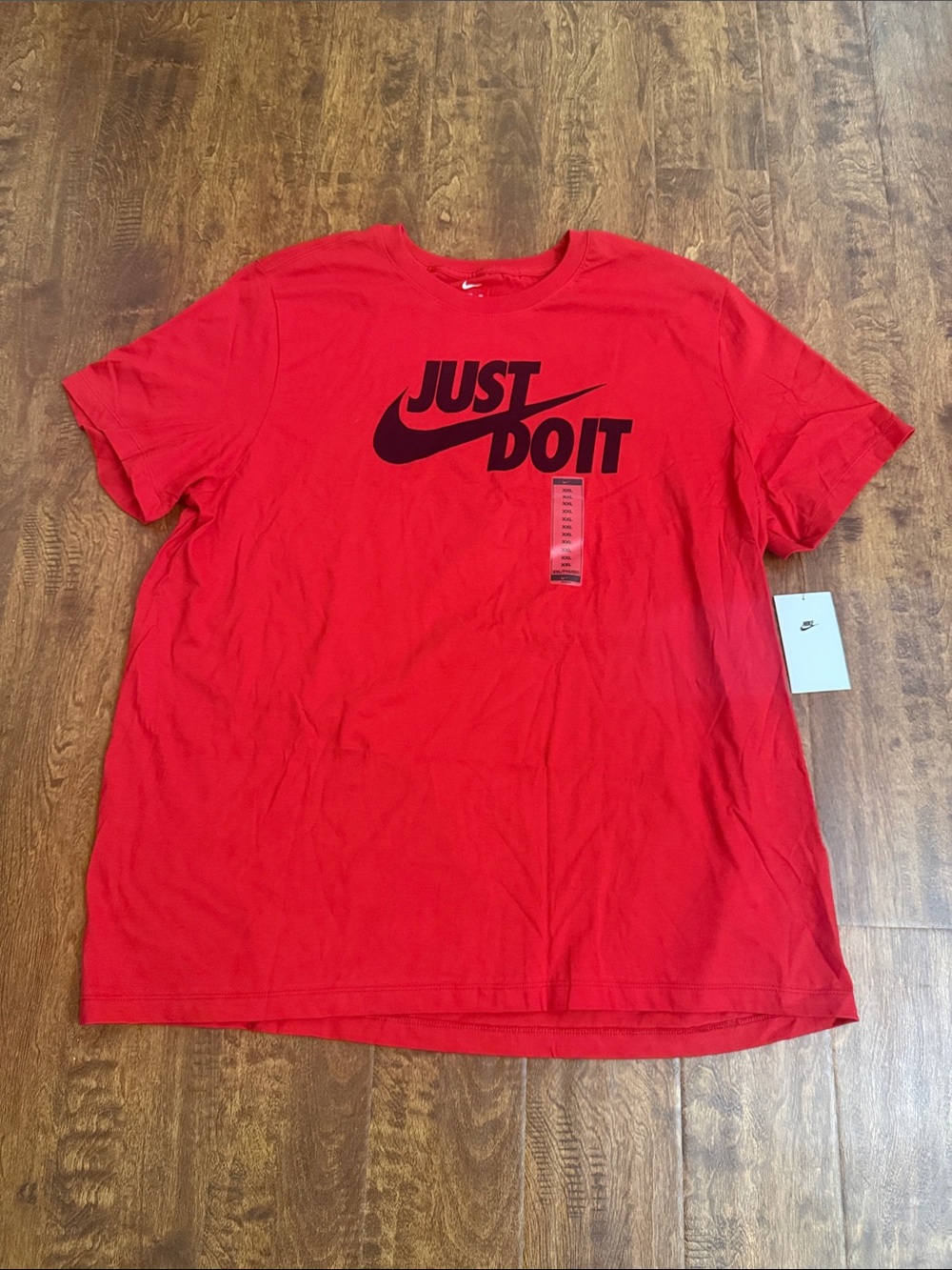 Nike Red 'Just Do It' Short Sleeve Tee